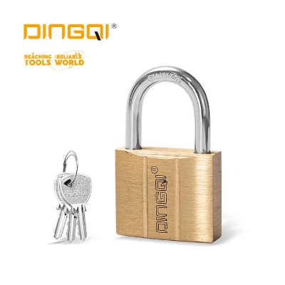 Picture of DingQi Hight Quality 50mm Long Shackle Brass Pad Lock Safety Padlock