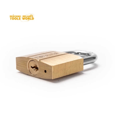 Picture of DingQi Hight Quality 50mm Long Shackle Brass Pad Lock Safety Padlock