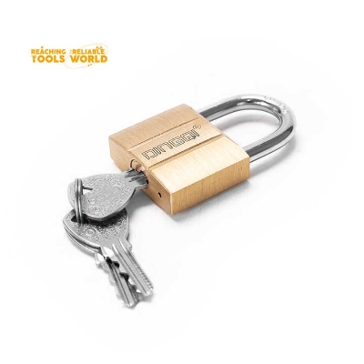 Picture of DingQi Hight Quality 50mm Long Shackle Brass Pad Lock Safety Padlock