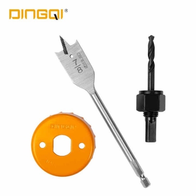 Picture of DINGQI 3pcs Flat Wood Drill Bit Set for Woodworking Carbide Tipped Hole Saw