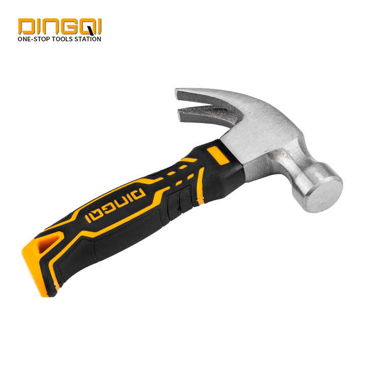 Picture of DINGQI 45 steel 8OZ 250g with TPR PVC handle small claw hammer mini stubby hammer