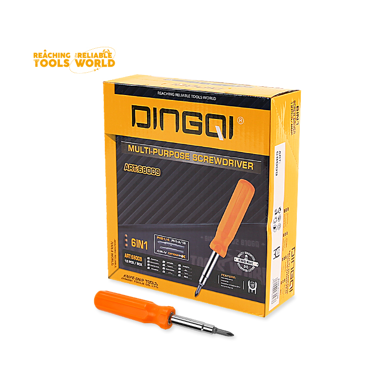 Picture of DINGQI New Product Cheap Screwdriver 6 in 1 Cell Phone Repair Screwdriver Set ,Multi-Purppose Screworiver 68009