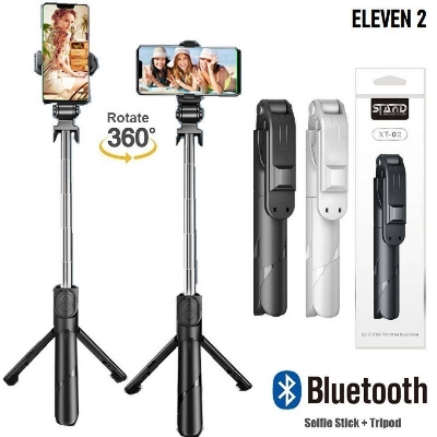 Picture of sneha Xt 02 Selfie Stick Bluetooth Selfie Stick Tripod For Phone 3 In 1 Wireless Monopod For Smartphone Mobile Foldable Handheld