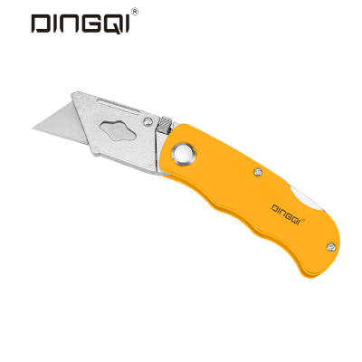 Picture of Dingqi 5 Pcs Professional Plastic Handle Yellow Small Sharp Foldable Utility Knife (63104)