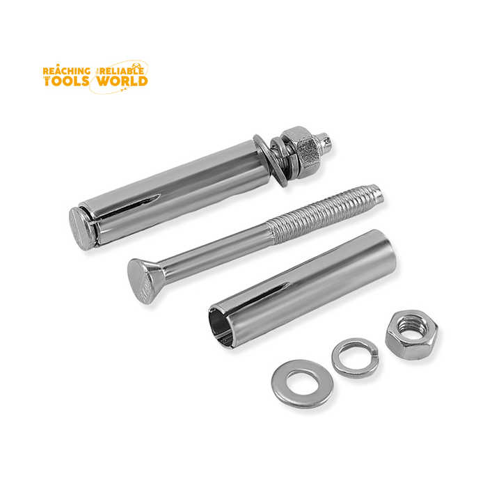 Picture of DINGQI Q235 Steel M6 M8 M10 M12 Built-In Expansion Screw External Hexagon Internal Expansion Bolt Anchor Expansion Bolt, 50pcs Packed