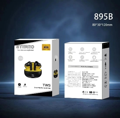 Picture of Air 04 Wireless Earbuds Micro A04 Airpods Air 39 Earbuds Micro Clear Sound, Bluetooth 5.3, Transparent Case, Heavy Bass Stereo, Noise Reduction, Sports Headset with Microphone, Waterproof, LED Display