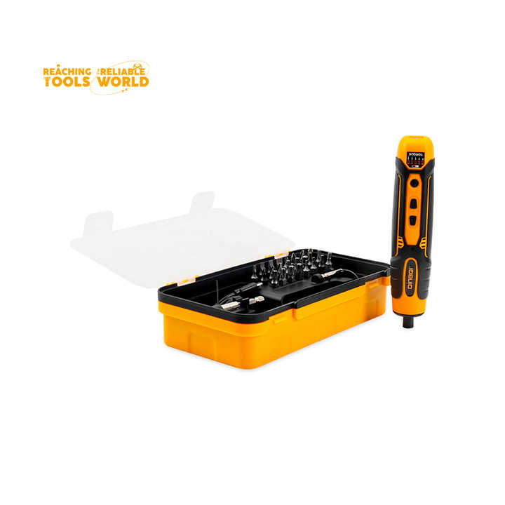 Picture of DINGQI 28pcs 3.6v Cordless Power Rechargeable Mini Adjustable Torque Household Multifunctional Electric Screwdriver Tool Set