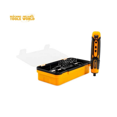 Picture of DINGQI 28pcs 3.6v Cordless Power Rechargeable Mini Adjustable Torque Household Multifunctional Electric Screwdriver Tool Set