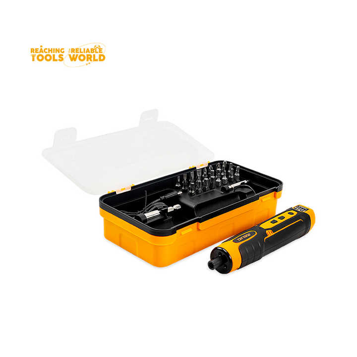 Picture of DINGQI 28pcs 3.6v Cordless Power Rechargeable Mini Adjustable Torque Household Multifunctional Electric Screwdriver Tool Set