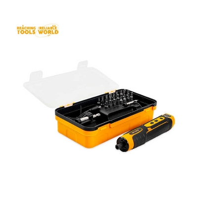 Picture of DINGQI 28pcs 3.6v Cordless Power Rechargeable Mini Adjustable Torque Household Multifunctional Electric Screwdriver Tool Set