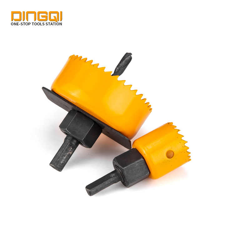 Picture of DingQi Professional High Carbon Steel 11PCS Metal Hole Saw Kit Set for Wood