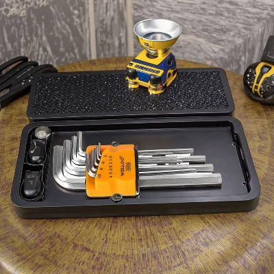 Picture of WELLOO HKF2009S/M/L CRV Flat Hex Key Set crv 9 Pcs Packing satin Finish Chrome alloy key set