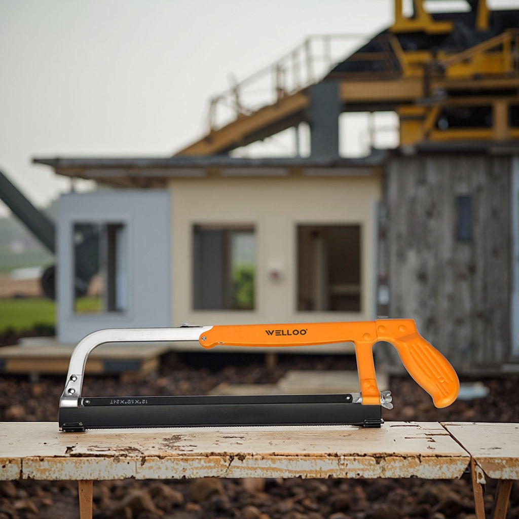Picture of WELLOO HKF5302B Hand Hacksaw Metal Steel Blade with Wood Packing Designed for Efficient Cutting