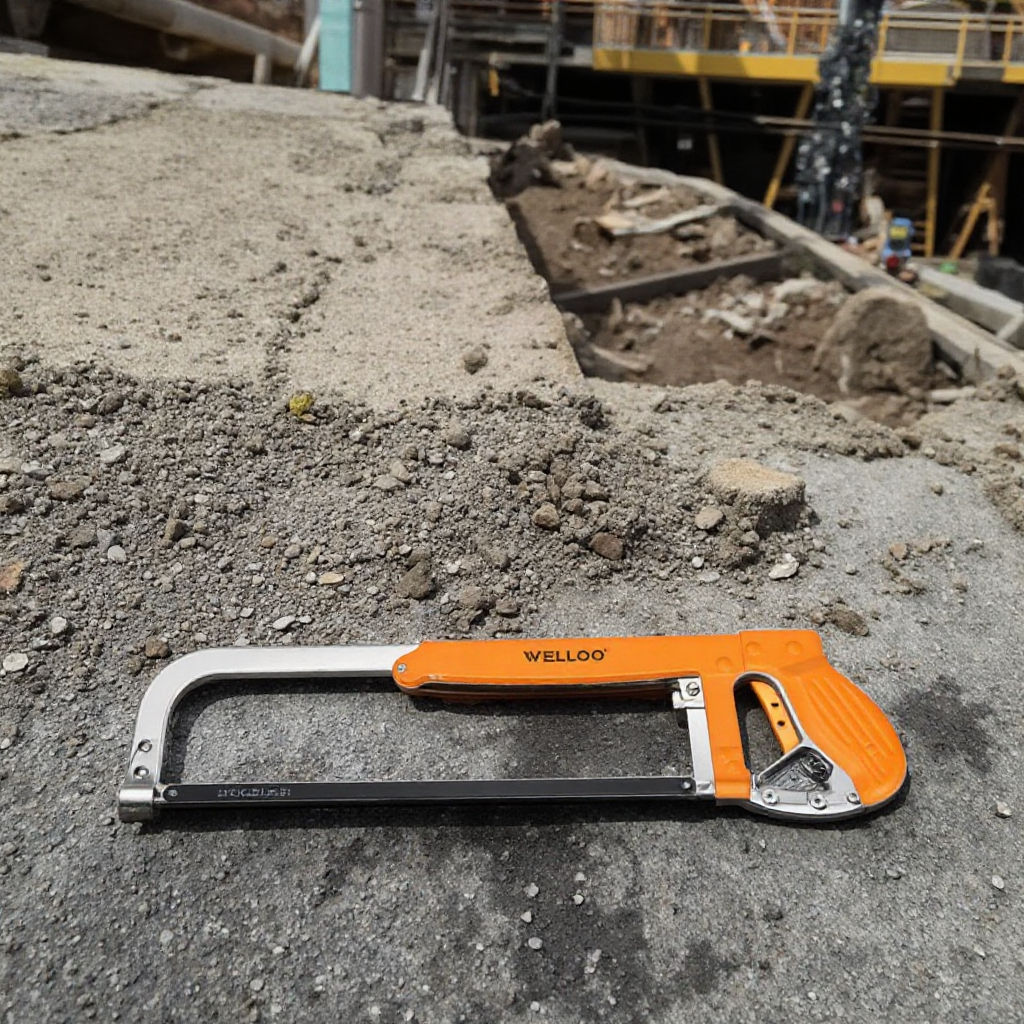 Picture of WELLOO HKF5302B Hand Hacksaw Metal Steel Blade with Wood Packing Designed for Efficient Cutting