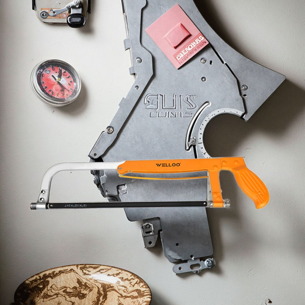 Picture of WELLOO HKF5302B Hand Hacksaw Metal Steel Blade with Wood Packing Designed for Efficient Cutting