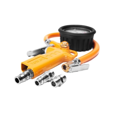 Picture of DingQi Factory Portable Heavy Duty Function Car Motorcycle Bicycle Auto Inflating Air Tire Inflator Pressure Gauge With 200psi