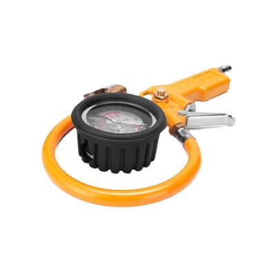 Picture of DingQi Factory Portable Heavy Duty Function Car Motorcycle Bicycle Auto Inflating Air Tire Inflator Pressure Gauge With 200psi
