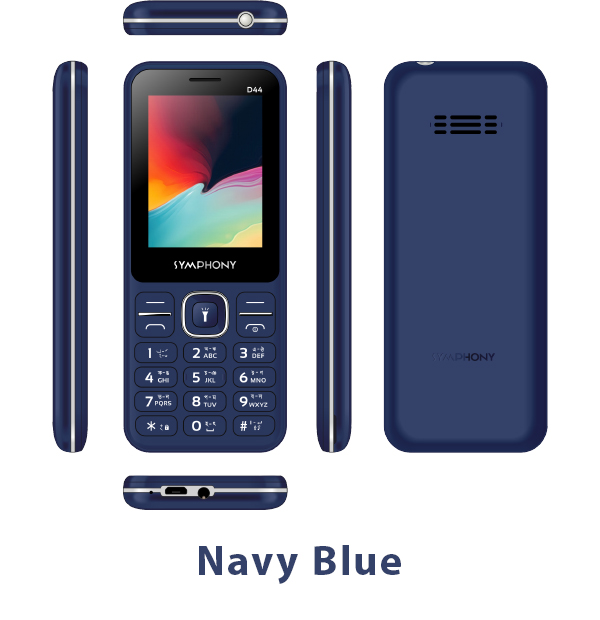 Picture of Symphony D44 Feature Phone with 1800 mAH Battery and Auto Call Recording, Call Blocking