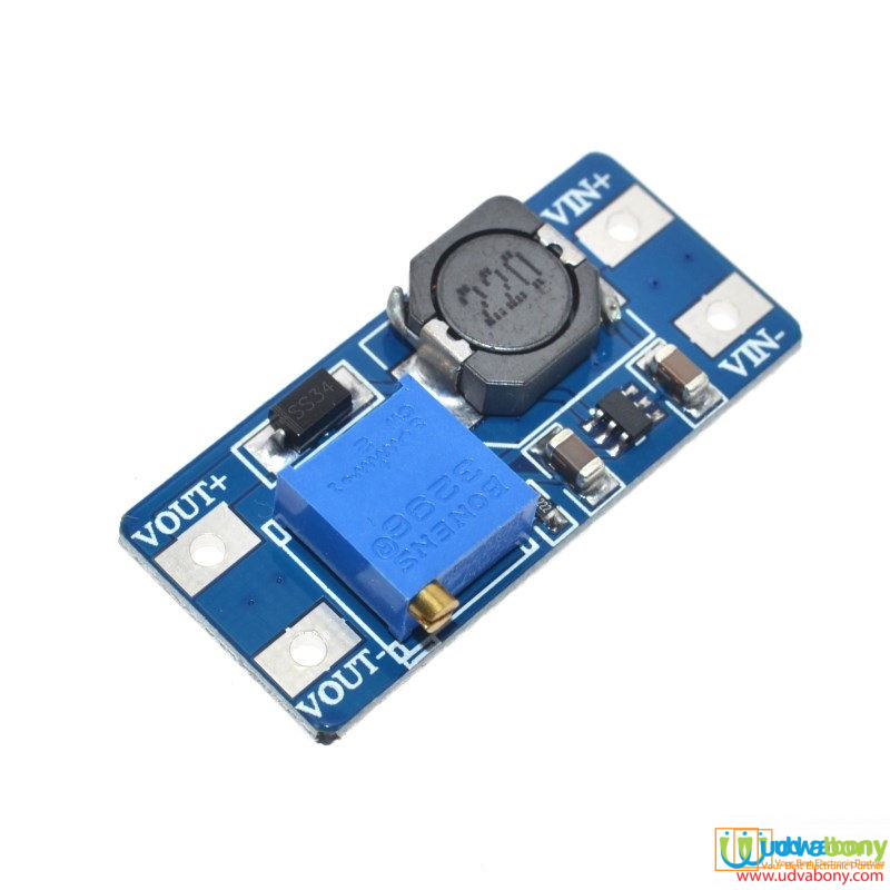 Picture of DC DC Step Up MT3608 Boost Converter Micro USB DC 2V-24V to 5V-28V 2A  Adjustable Voltage Regulator Module Power Supply