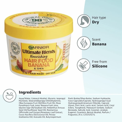Picture of Garnier Nourishing Banana Hair Food 400ml