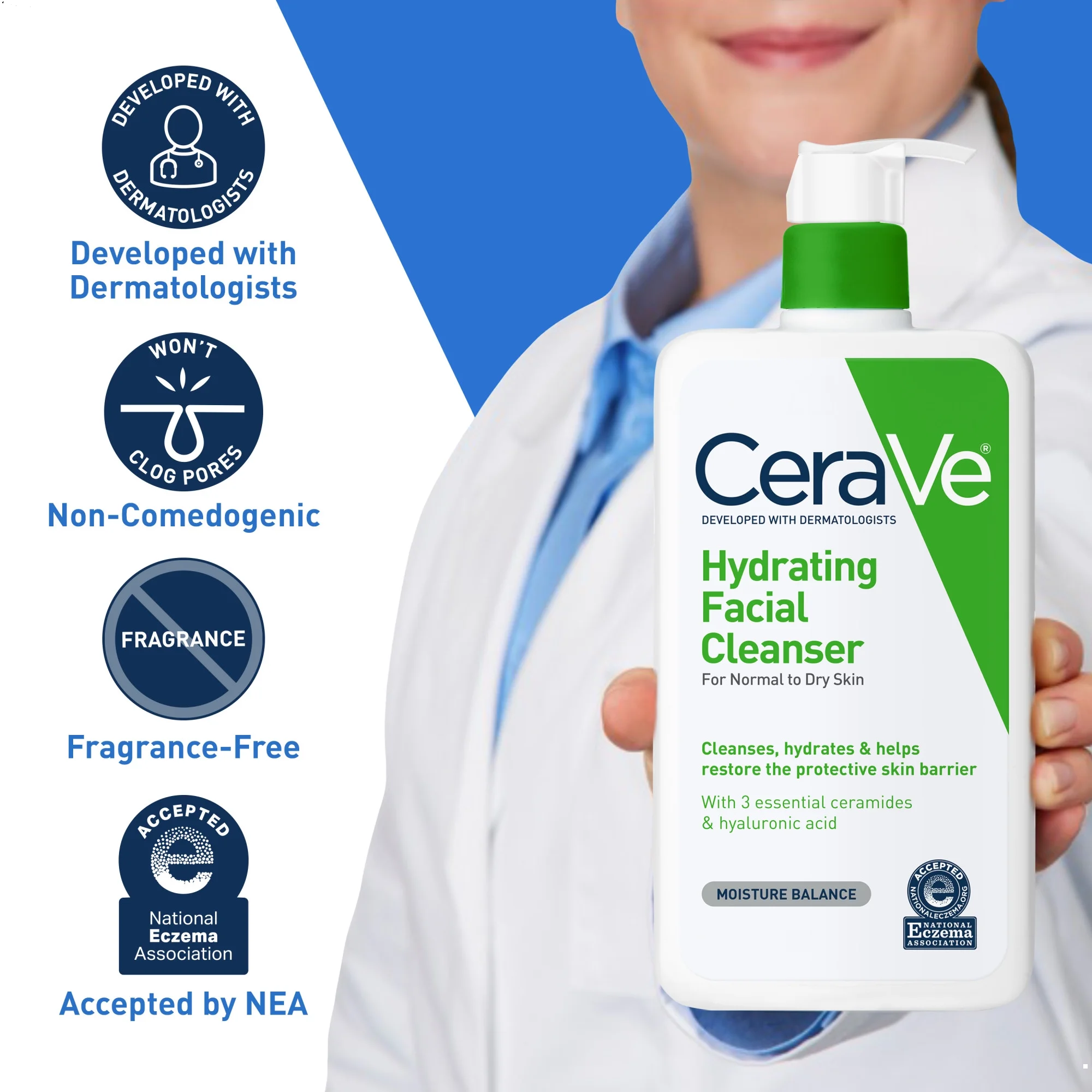 Picture of CeraVe Hydrating Facial Cleanser for Normal to Dry Skin