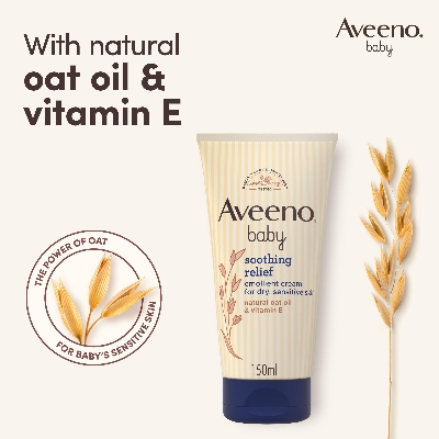 Picture of Aveeno Baby Soothing Relief Emollient Cream For Dry & Sensitive Skin 150ml