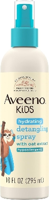 Picture of Aveeno Kids Hydrating Detangling Spray with Oat Extract, Quickly & Gently Detangles Kids' Hair, Tear-Free & Suitable for Skin & Scalp, Light Fragrance, Hypoallergenic