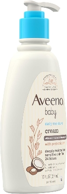Picture of Aveeno Baby Daily Moisturizing Cream with Prebiotic Oat, Coconut Oil & Shea Butter, Gentle Coconut Scent,
