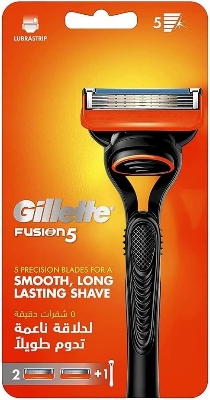 Picture of Gillette Fusion5 Manual Razor Handle With 2 Razor Blade Refills, For A Smooth, Long Lasting Shave