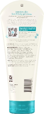 Picture of Aveeno Baby Sensitive Skin Face & Body Gel Cream for Kids with Prebiotic Oat, Clinically Proven 24 Hour Hydration for Soft Skin, Quick Drying and Lightweight, Hypoallergenic