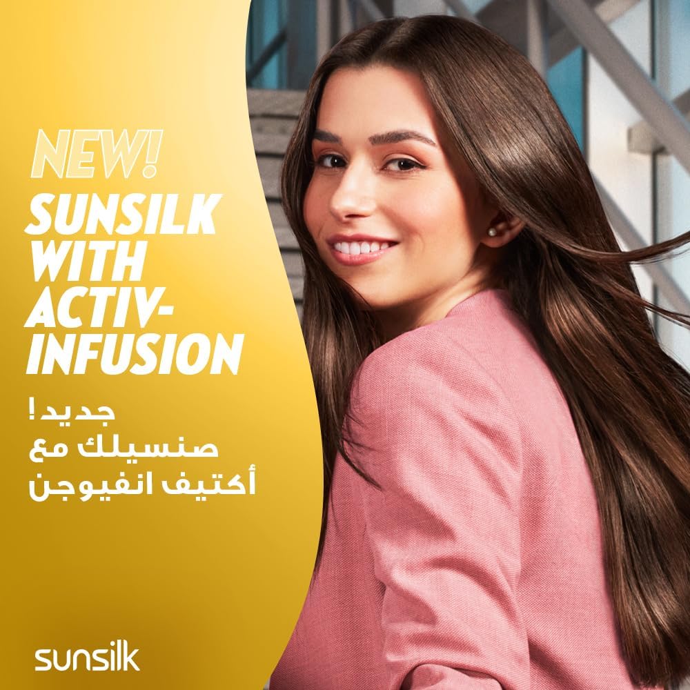Picture of SUNSILK Shampoo, For Soft & Smooth Hair, Soft & Smooth, With Silk Protein, Argan Oil & Vitamin C, 700ml
