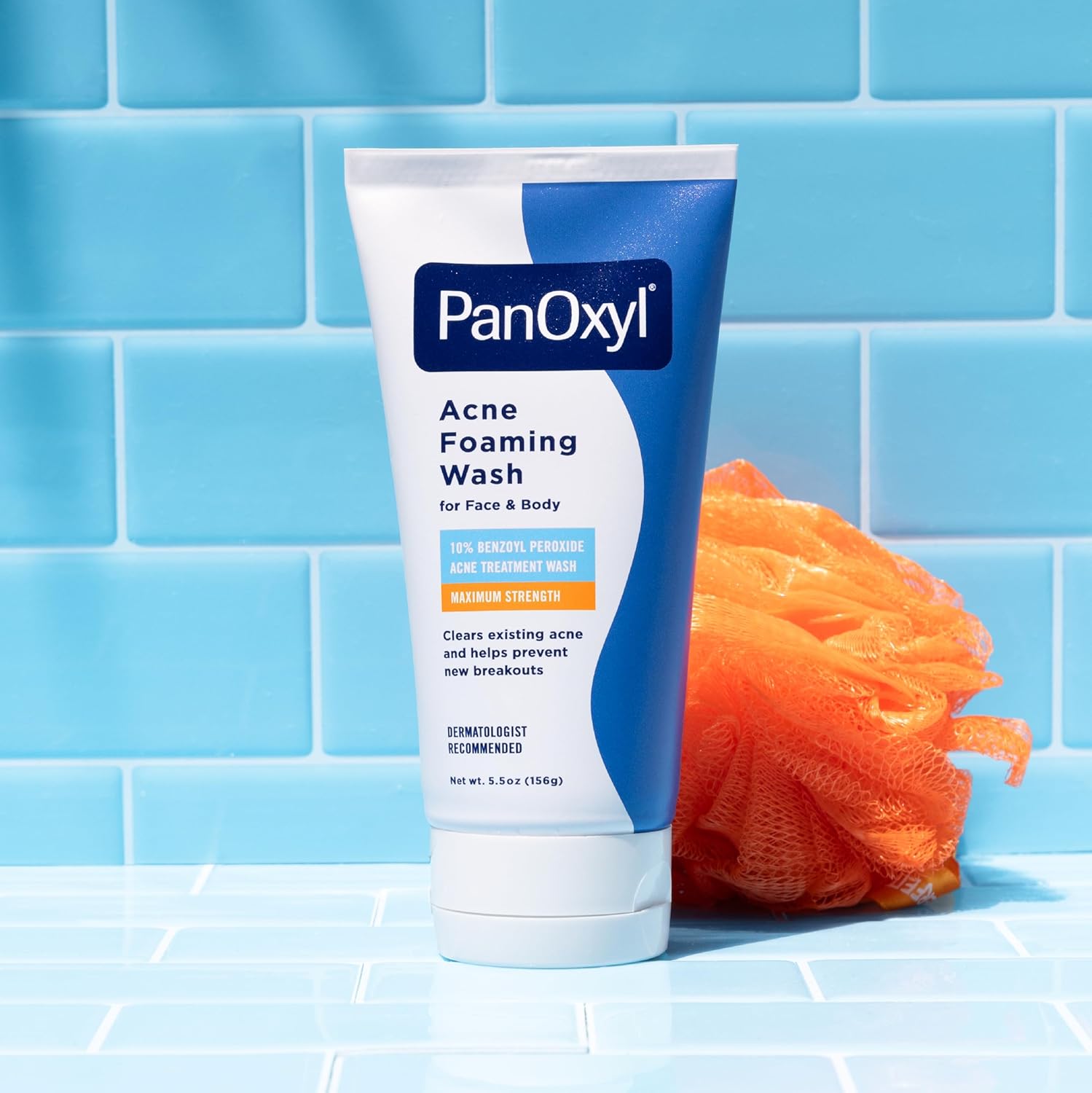 Picture of PanOxyl Acne Foaming Wash Benzoyl Peroxide 10% Maximum Strength Antimicrobial,