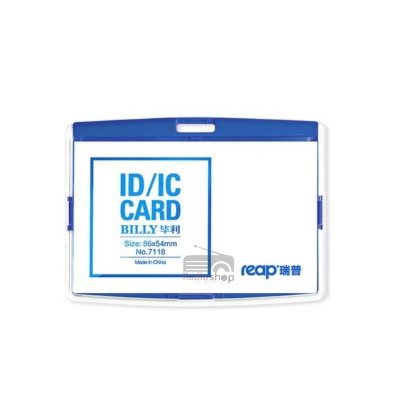 Picture of Reap 7118 Plastic Standard Exhibition Cards ID Card Holder Name Tag Staff Business Badge Holder Office - Blue