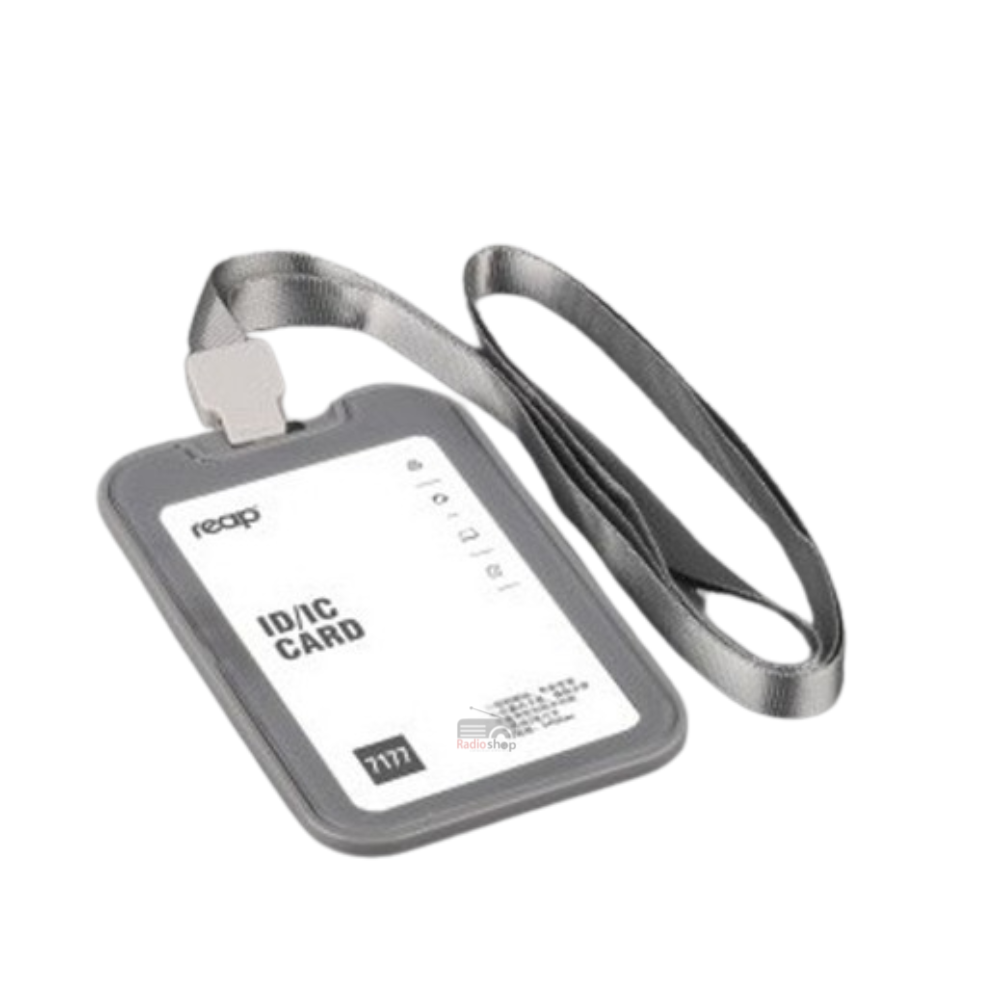 Picture of Reap 7177 Silicon ID/IC Card Name badge Holder with Lanyard/ Ribbon for Kids Name Label School Camp Office Business