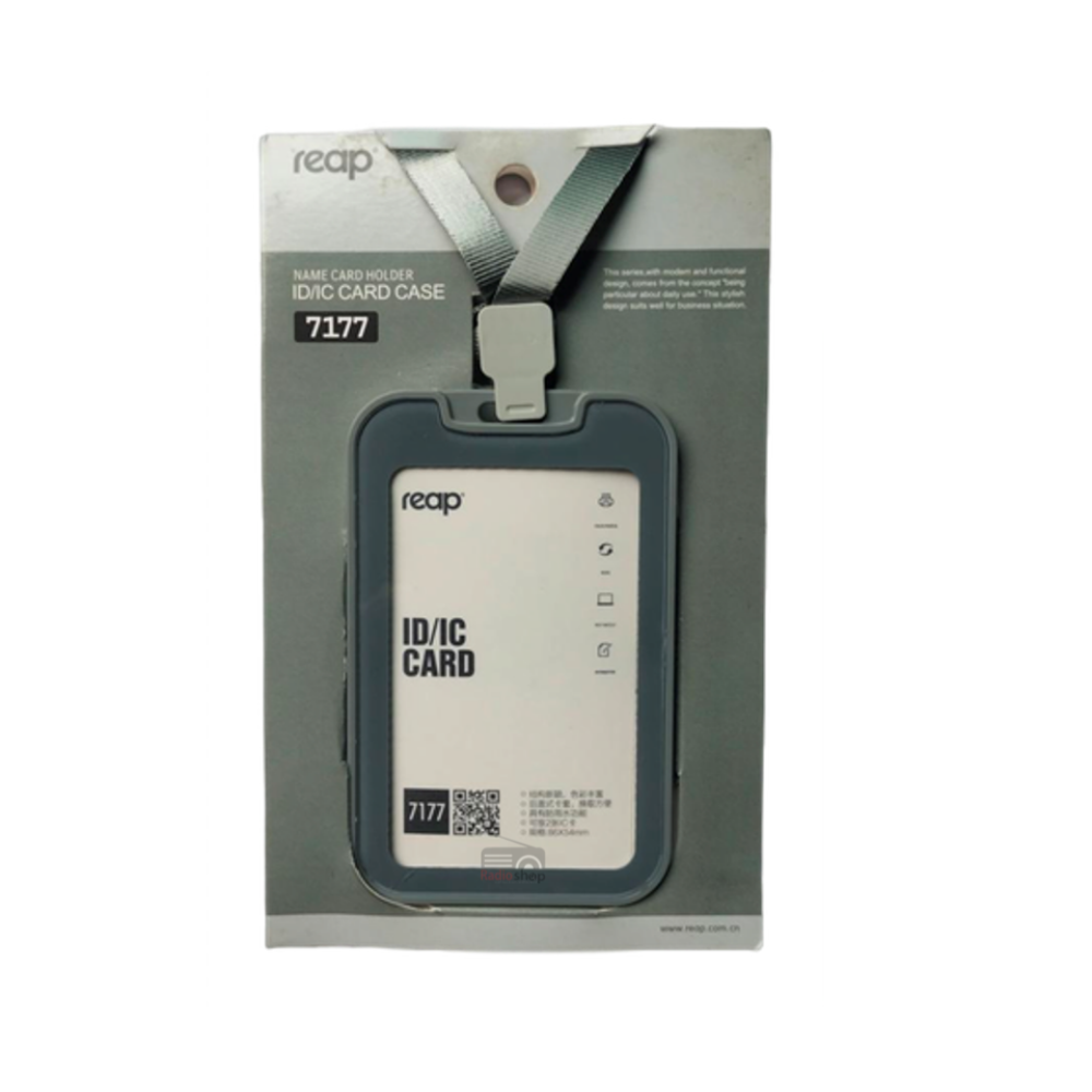 Picture of Reap 7177 Silicon ID/IC Card Name badge Holder with Lanyard/ Ribbon for Kids Name Label School Camp Office Business