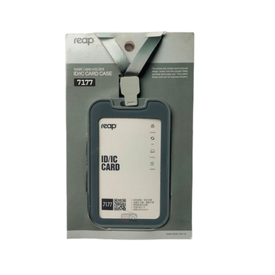 Picture of Reap 7177 Silicon ID/IC Card Name badge Holder with Lanyard/ Ribbon for Kids Name Label School Camp Office Business