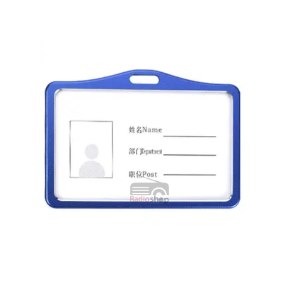 Picture of Unisex Metal ID Card Holder for Work Name Badge Holder Business Work Card Name Case ID Bank Credit Card