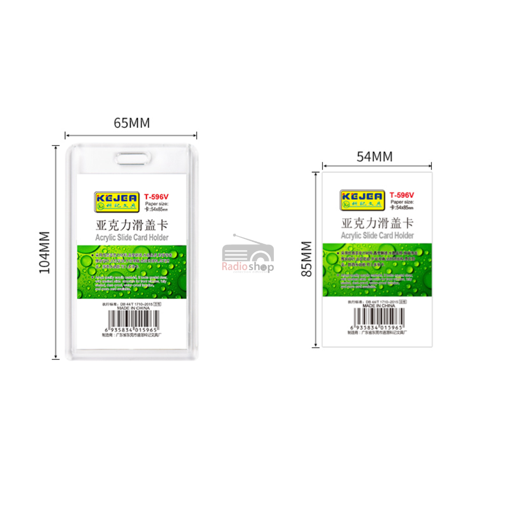 Picture of Acrylic Slide ID Card Holder 1 Piece
