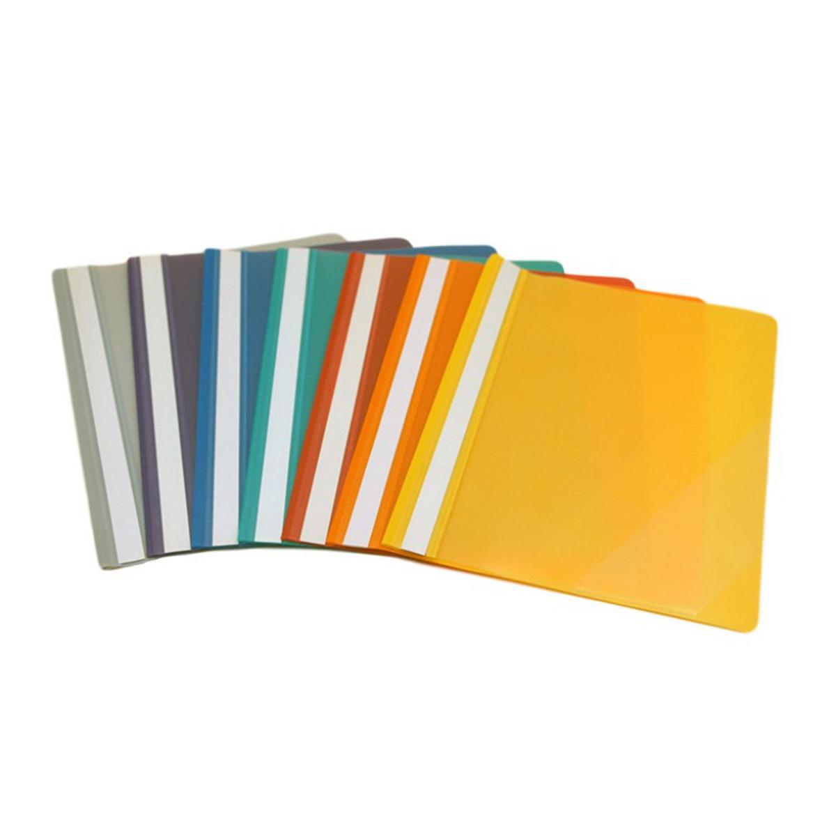 Picture of Huajie LW320 Management Report Cover File Plastic - A4 Yellow 1 Piece