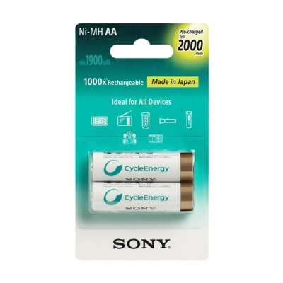 Picture of Sony Ni-MH AA 2000mAh 1.2v Rechargeable Battery (Pair)