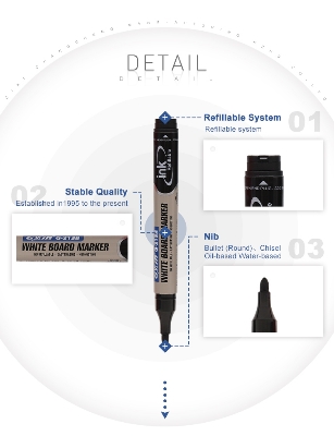Picture of GXin G-213B Classic White Board Marker Pen