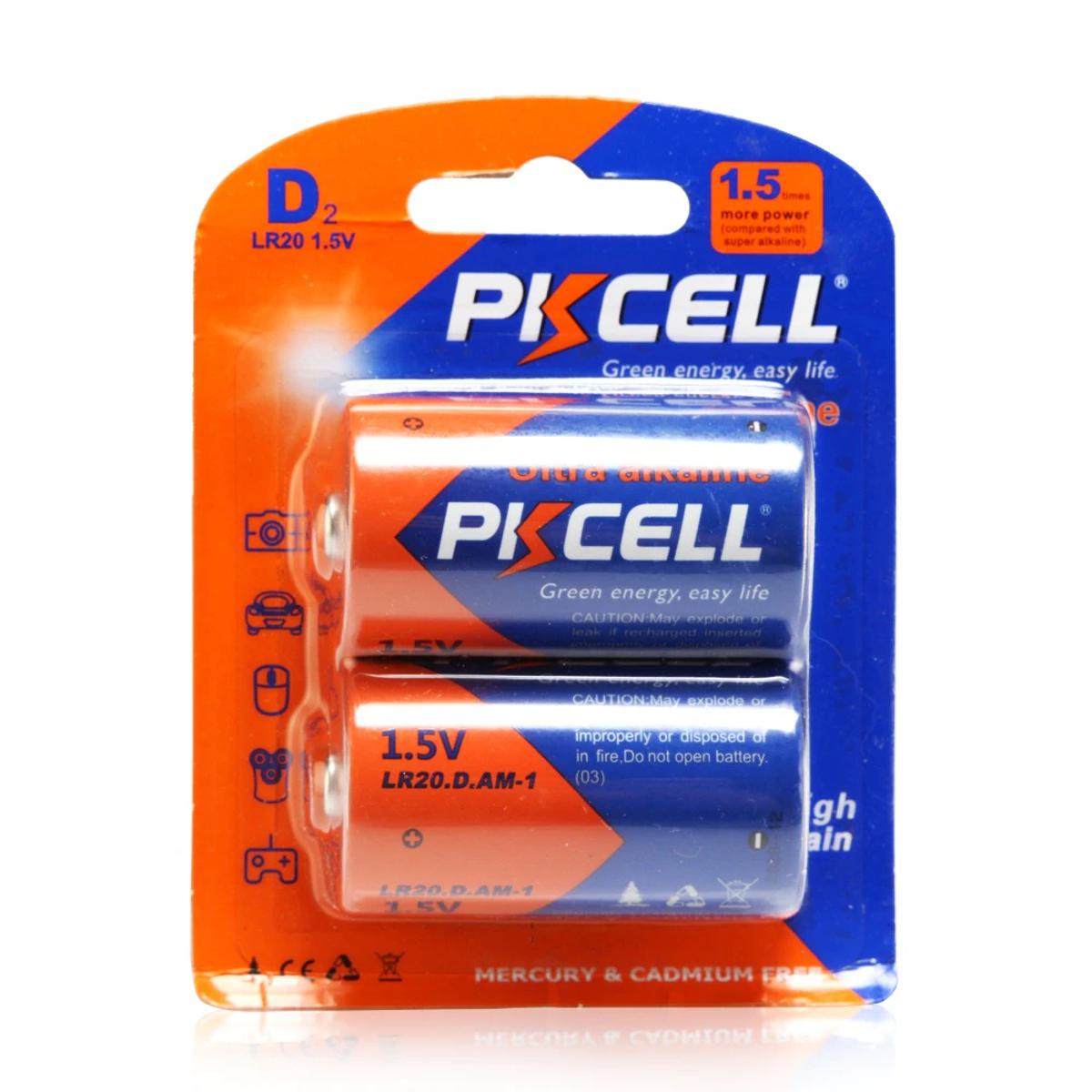 Picture of PKCELL Dry Battery 1.5v R20 D Size UM1 Zinc Carbon Battery