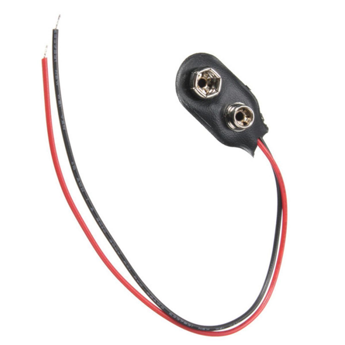 Picture of 9v Battery Snap Clip button interface connector lead wire Type-I 9V battery box battery cap