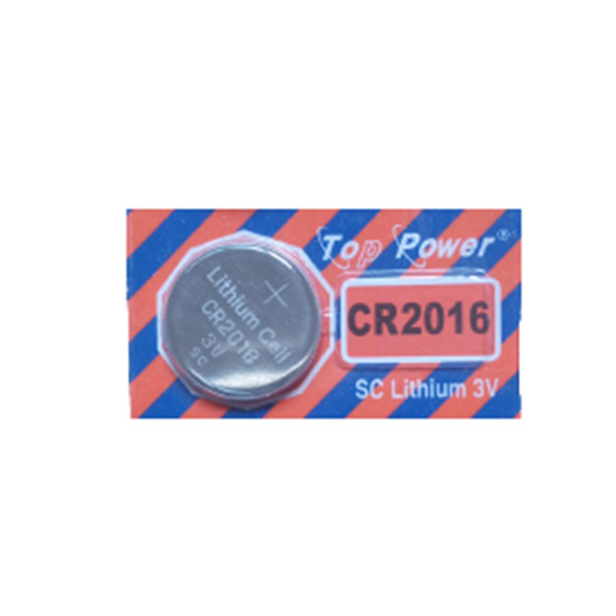 Picture of Top Power CR 2016 Coin Cell Button Battery 3V Lithium Battery for Watch Electronic Toy Calculators