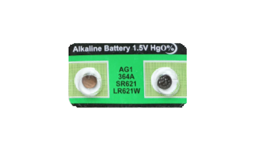 Picture of 2Pcs Top Power LR621W AG1 364A SR621 Button Cell Alkaline Battery