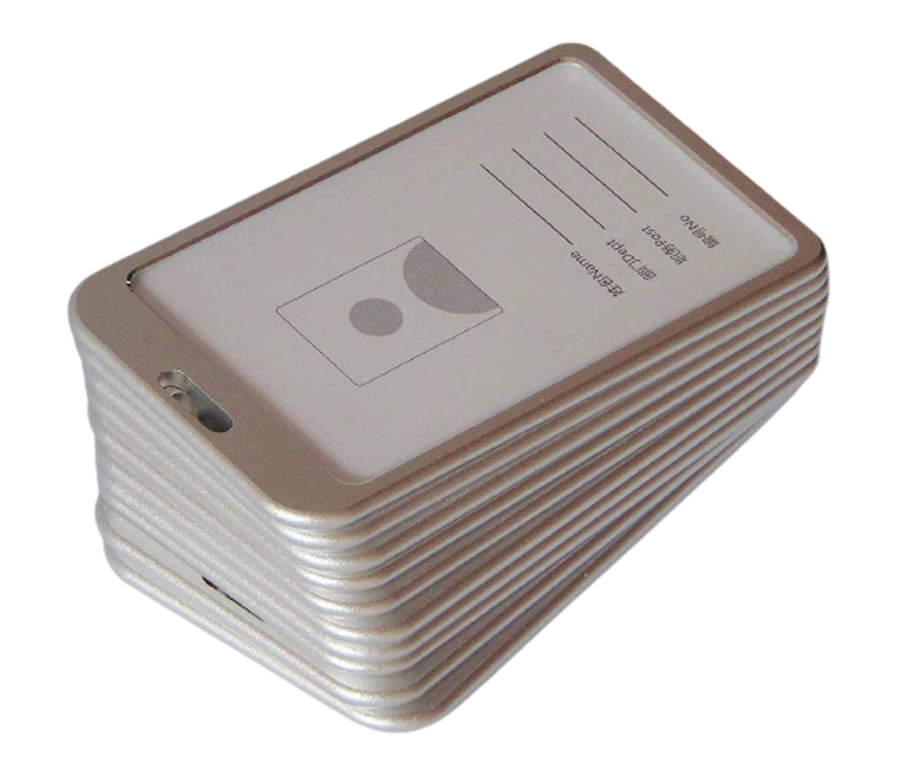 Picture of Metal ID Card Holder, Silver, Pack of 10