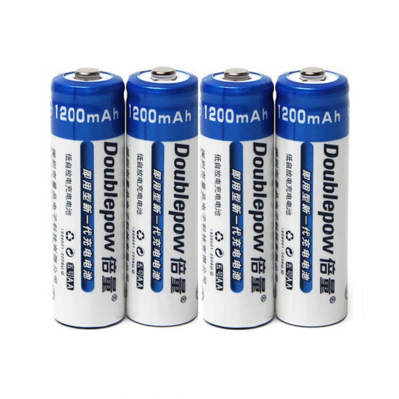 Picture of Doublepow AA 1.2V 1200mAh Ni-MH Rechargeable Battery, Pack of 4