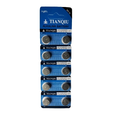 Picture of Tianqiu LR44 AG13 357 1.55V Button Cell Alkaline Battery - 10 Pieces