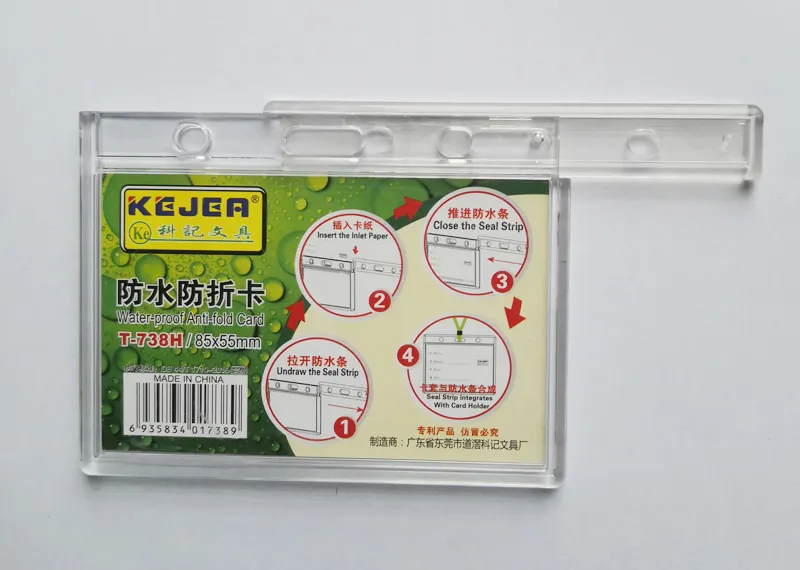 Picture of 5PCS Sliding Plastic Kejea Waterproof ID Card Holder
