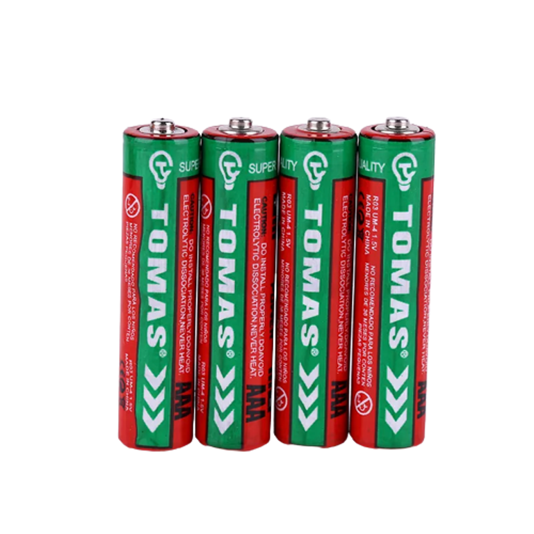 Picture of 4PCS Tomas AAA UM-4 R03 1.5V Carbon Zinc Dry Cell Battery